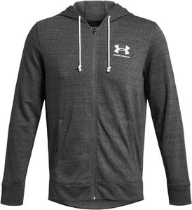 Мужская толстовка Under Armour UA Rival Terry с капюшоном, на молнии, для тренировок, белый