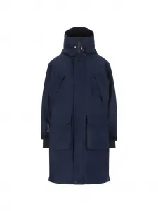 Плащ с регулируемым капюшоном Moncler Grenoble, синий