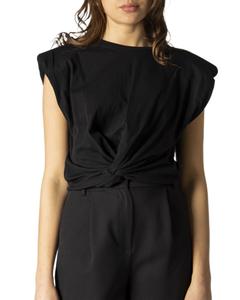 Футболка женская Henny Rue оригинального кроя, черный