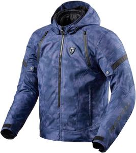 Мотоциклетная куртка REV'IT! Flare 3 H2O Urban Sport для мужчин, Camo Blue, 2X-Large