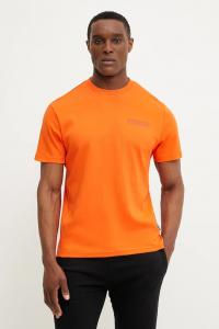 Хлопковая футболка S-Vanni Napapijri, оранжевый