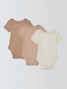 Детские однотонные боди в рубчик John Lewis, разноцветный