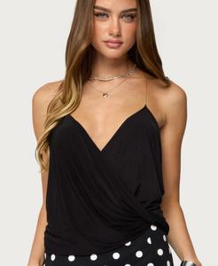 Женский топ-халат Ainsley Edikted, Black