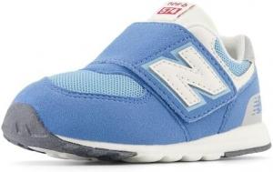 Кроссовки New Balance 574 New-b для маленьких мальчиков на липучке, белый/синий