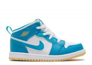 Кроссовки Air Jordan Air Jordan 1 Mid Td 'Aquatone', синий (размер RU 21)
