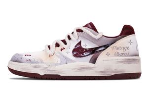 Полноразмерные устойчивые к истиранию низкие кроссовки для скейтбординга мужские light gray yellow Nike, светло-серый/желтый