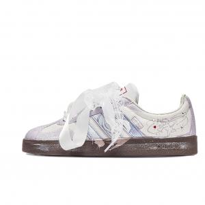 Adidas Neo Кроссовки VL Court Lifestyle Goku World, Flower Language Shock Absorbers Low Top для скейтбординга унисекс фиолетово-коричневые