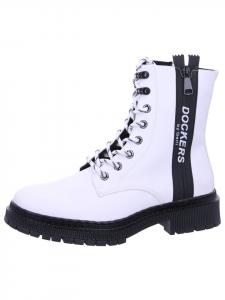 Ботинки на шнуровке белого цвета Dockers by Gerli
