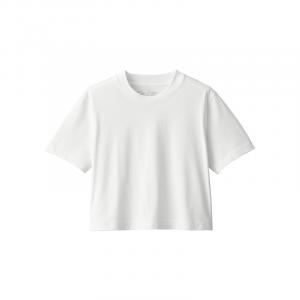 Футболка женская Muji короткая, темно-синий