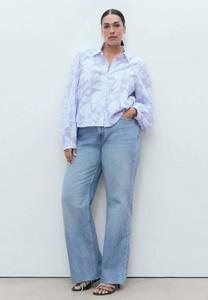 Блуза Mango Button-down blouse, Light Blue