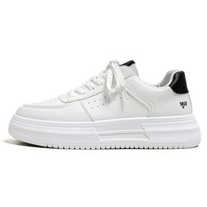 NANJIREN Мужские противоскользящие, износостойкие, легкие низкие скейтерские кроссовки White Black, цвет White Black