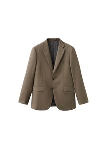 MANGO MAN Строгий пиджак 'Turin' в коричневом цвете, Slim fit