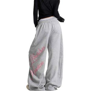 NEVER RULE Брюки Casual Unisex серые умеренно широкие