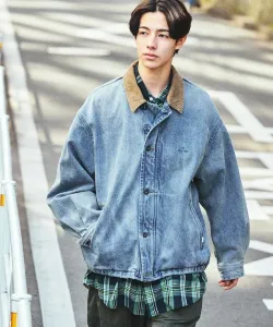 Вельветовая джинсовая рабочая куртка с воротником Nautica, цвет Blue