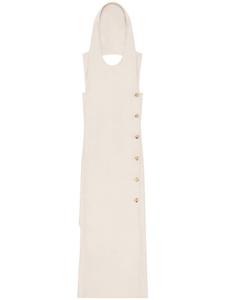 Courrèges платье Oblique, серый