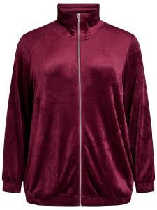 Толстовка с капюшоном на молнии Zizzi, бургундия