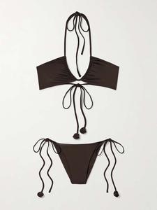 Бикини Arazo с треугольными чашками и аппликациями Maygel Coronel, коричневый
