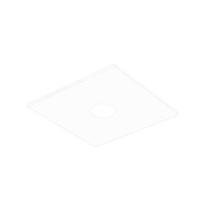 Потолочный светильник Lumicom, 15x15x4 см, белый глянцевый