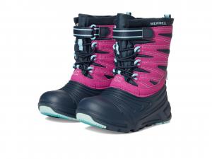 Ботинки Merrell Kids Snow Quest Lite 3.0 Junior Waterproof, цвет Navy/Fuchsia/Turq