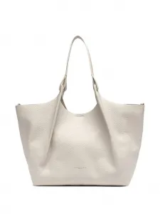 Сумка-тоут Dua из зернистой кожи GIANNI CHIARINI, белый