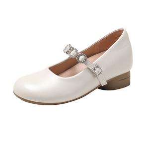 TATAYA Туфли Мэри Джейн женские бежевые