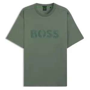 Футболка с коротким рукавом BOSS Mirror Iconic 10273348, зеленый