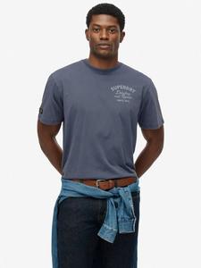 Органический хлопок Regular Fit футболка Oversized Trade Tools Superdry, Dry Slate Blue