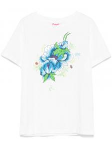 Kenzo футболка Peonies, белый