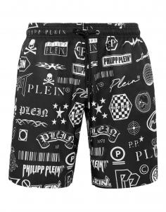 Мужские пляжные шорты PHILIPP PLEIN, черный