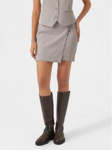 Мини-юбка приталенного кроя Vero Moda, серый