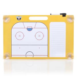 He Jiagong Тактическая доска для хоккея с шайбой, тренерская доска для обучения, аксессуары для объяснения тактики, хоккейное оборудование, большая тактическая доска [приблизительно 38*61 см]