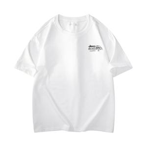 Футболка в стиле лошади на пастбище Unisex Jeep, белый