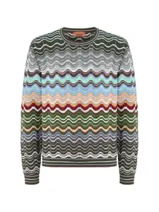 Свитер с круглым вырезом Missoni, зеленый