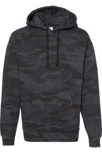 Толстовка с капюшоном Independent Trading Co. Heavyweight, цвет black camo
