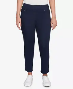 Миниатюрные мягкие джинсовые брюки с искусственными карманами Ruby Rd., синий