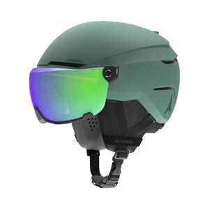 Горнолыжный шлем Atomic Savor Visor Stereo с козырьком - зеленый