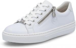 Женские кроссовки Rieker N42K6 Nikita Slip-On - легкие прогулочные кроссовки с лазерной перфорацией и эластичной шнуровкой - стильные и гибкие для комфорта на весь день, White 3