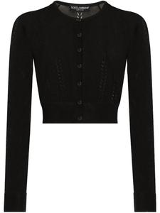 Кардиган с ажурными участками Dolce & Gabbana, черный