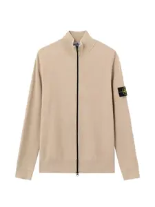 Вязаный кардиган на молнии Stone Island, нейтральный