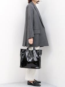 Cachecache / Мягкая эмалированная квадратная сумка-шоппер