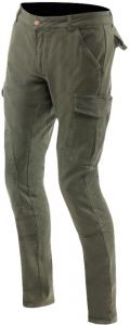 Текстильные мотоциклетные брюки-карго Dainese, зауженные книзу., Military Green