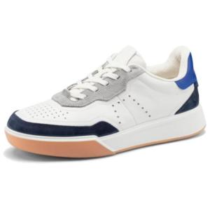 Ecco Низкие противоскользящие кроссовки для скейтбординга, мужские, белые, синие