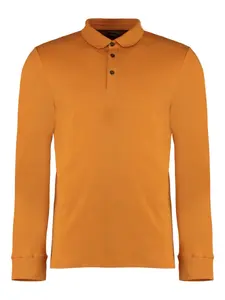 Рубашка поло с длинными рукавами Moorer, оранжевый
