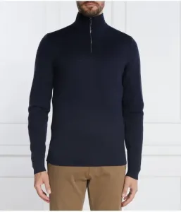 Шерстяной свитер regular fit Calvin Klein, темно-синий