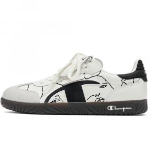 Champion Кроссовки Champ T Trainer Image Graffiti Wear resistant And Lightweight Low top German Army Trainers Women's Black White