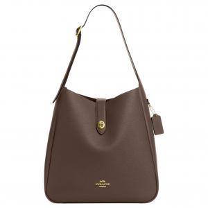 COACH Сумка через плечо из кожи коровы Хэдли большая женская тёмная умбра