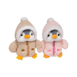 Милый пингвинчик Рождественский кот Зимняя трансформация Плюшевая кукла 30см/40см/50см высотой CHUNTUSHU, коричневый+розовый 2 pack