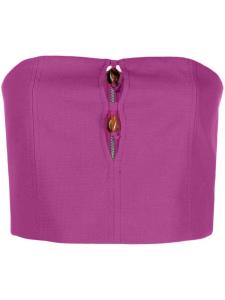 GANNI укороченный топ, фиолетовый