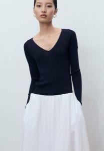 Джемпер Mango V-NECK, Dark Blue