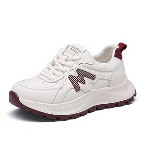 Spider King Низкие повседневные туфли женские бежево-бордового цвета